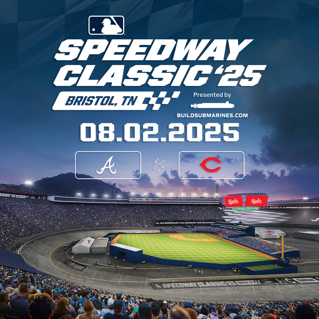 It's Bristol, baby! 

🏁 August 2, 2025 
🏁 Braves vs. Reds
🏁 Bristol Motor Speedway