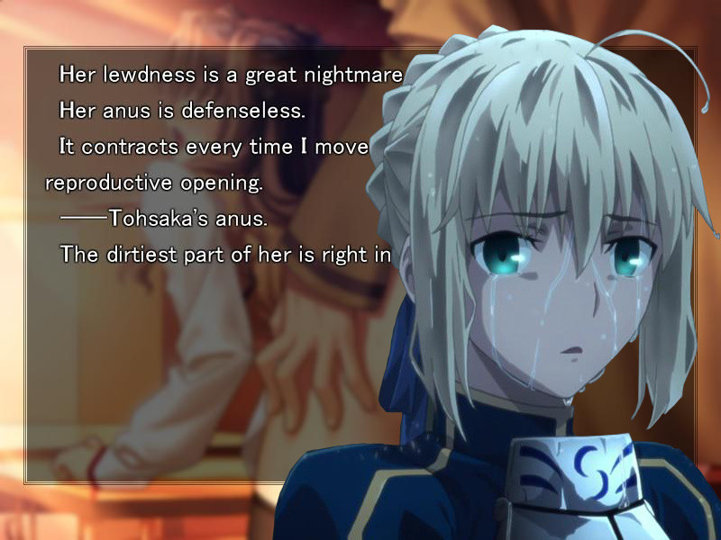 starsbit1's tweet photo. people asking for a patch to add the h scenes in fate stay night do not know what they ask for https://t.co/4DxnFUtO38
