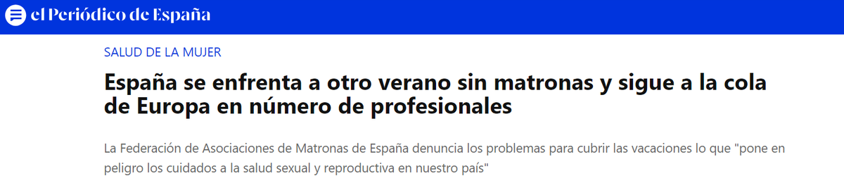 lobservatoridsr's tweet photo. 📢La situació de la manca de llevadores segueix sent insostenible.  
🤰La ràtio de llevadores a Catalunya continua sent MOLT BAIXA, i no s'ha planificat bé la manera de cobrir les vacances de les professionals aquest estiu. 
❗️Cal que es prenguin mesures urgents i aviat. https://t.co/gojFNRzHvL