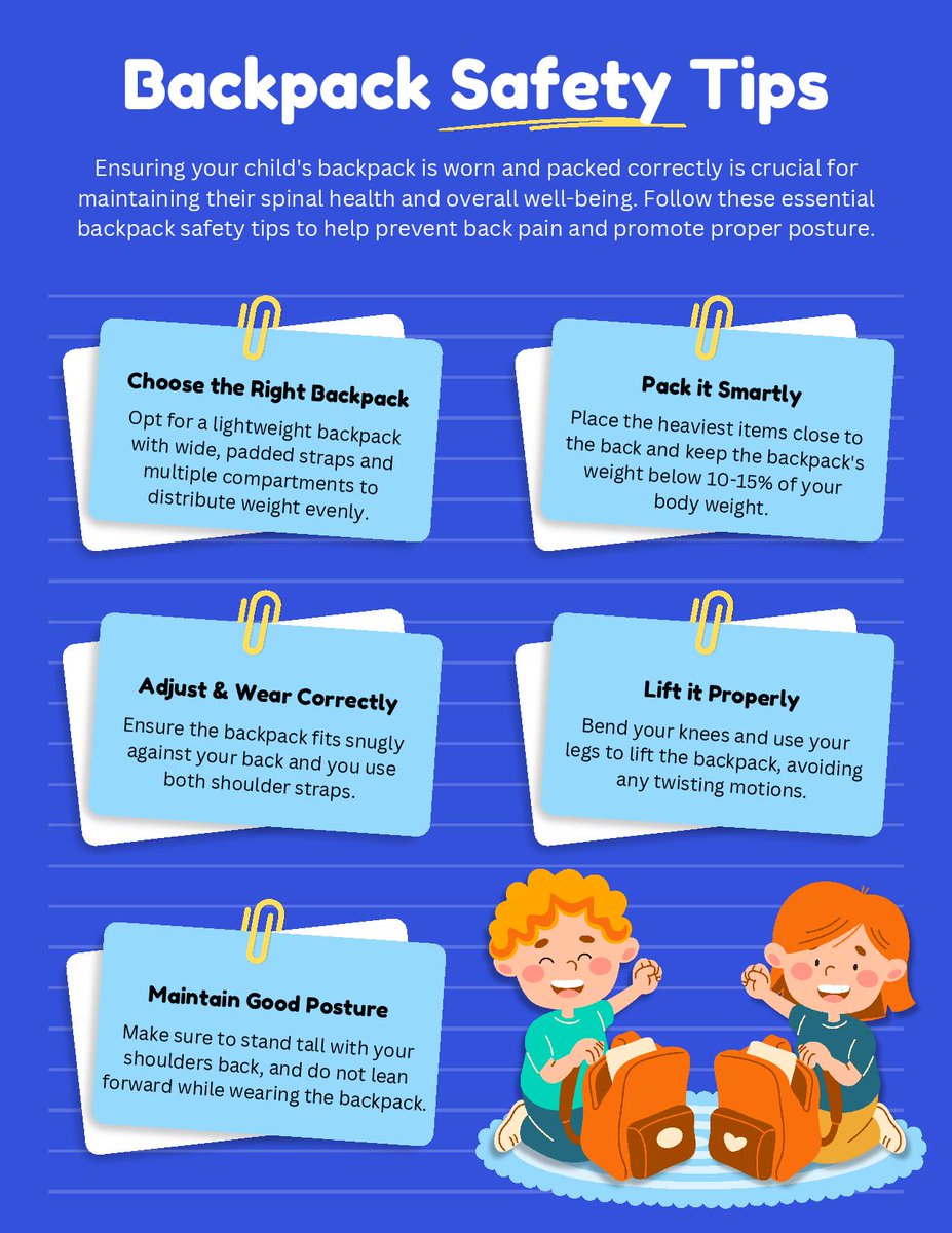 PlainsChiro's tweet photo. In just a few short weeks our learners will return to the classroom. Make sure they're properly equipped with a backpack that will maintain proper posture when loaded up with tech and texts. 

https://t.co/uebVc2rzrv https://t.co/QilneWF5Ib