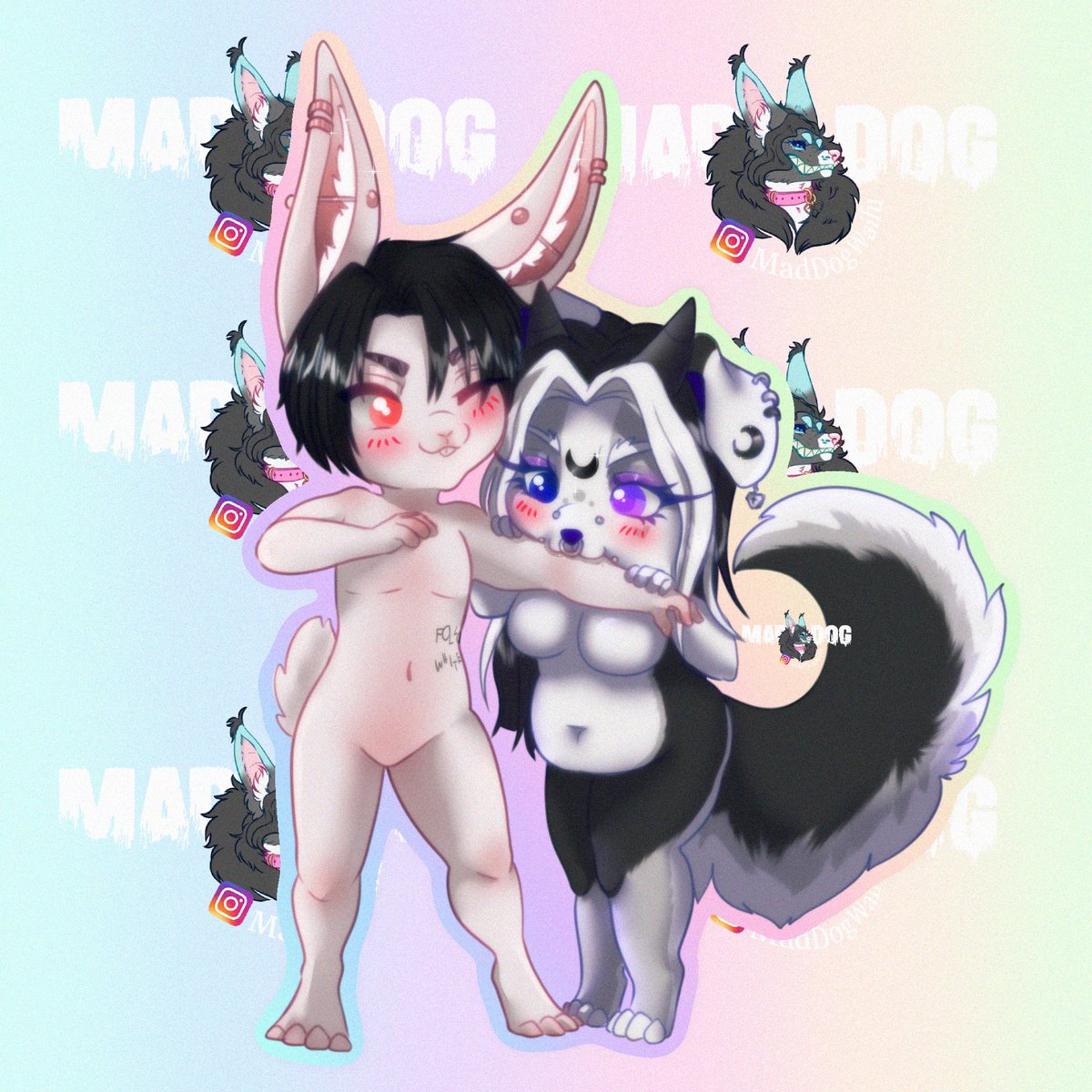 Another Commission for the lovely <a href="/Smokiekitten131/">Smokiekitten</a>  watch out she Nibbles!

#furryart #furry #furrycommision #furryartist #chibi #chibiart #sticker #stickerart #furrysticker #furryarwork