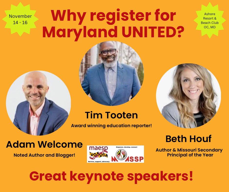 Don’t miss this! web.cvent.com/event/f18495e3… @mradamwelcome <a href="/BethHouf/">Beth Houf, Ed. D</a> <a href="/tvtooten/">TIM TOOTEN SR</a>