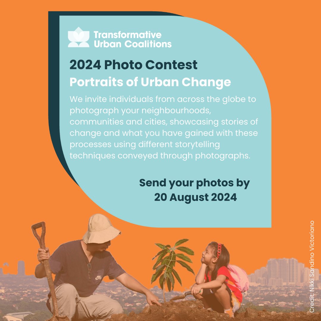 WRI Ross Center for Sustainable Cities (@wrirosscities) on Twitter photo 📸 How is your community shaping a better urban future? Tell the story in photos for a chance to win prizes and share your work at #COP29.
Enter the Portraits of Urban Change #PhotoContest by Aug 20! 👉 bit.ly/4dhcsVk
<a href="/iki_germany/">IKI Germany</a>
<a href="/UNUEHS/">UN University - EHS</a>
<a href="/IIED/">IIED</a>
<a href="/IDOS_research/">IDOS_research</a> 📸 How is your community shaping a better urban future? Tell the story in photos for a chance to win prizes and share your work at #COP29.
Enter the Portraits of Urban Change #PhotoContest by Aug 20! 👉 bit.ly/4dhcsVk
<a href="/iki_germany/">IKI Germany</a>
<a href="/UNUEHS/">UN University - EHS</a>
<a href="/IIED/">IIED</a>
<a href="/IDOS_research/">IDOS_research</a>