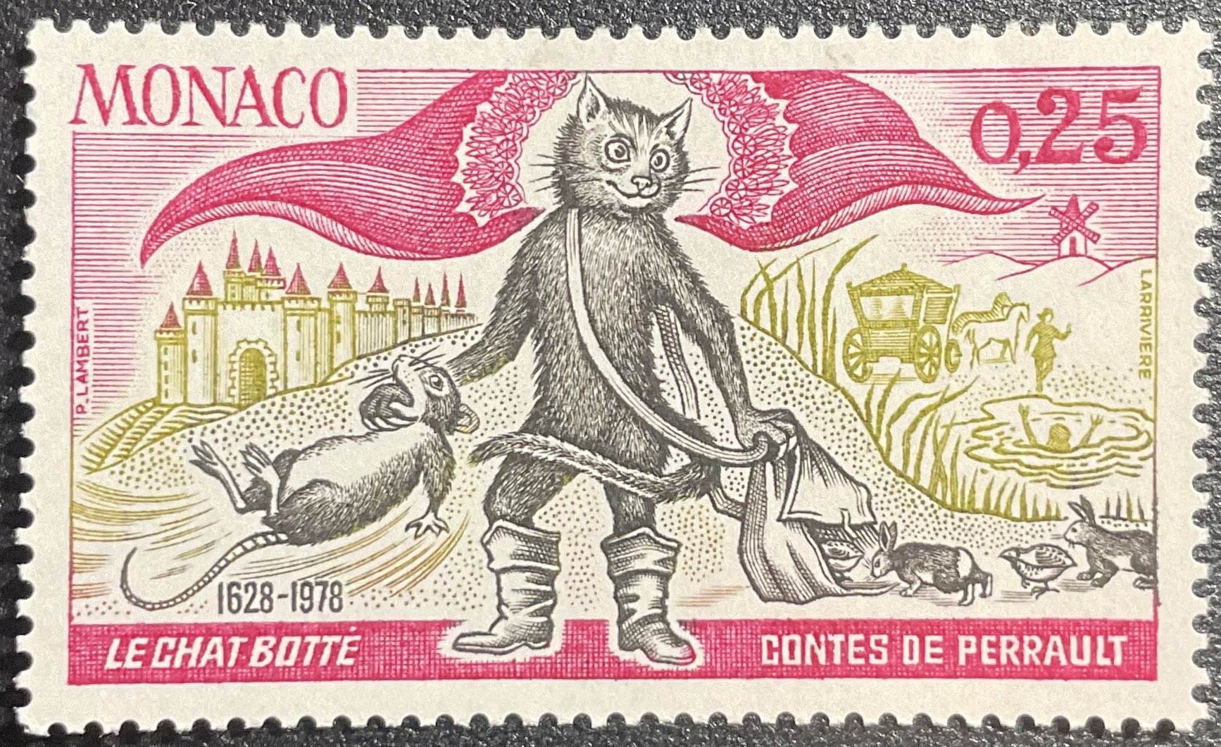 4451 外国切手 ドイツ 1968年 童話 「長靴をはいた猫」田型 4451 外国切手 ドイツ 1968年 童話 「長靴をはいた猫」田型