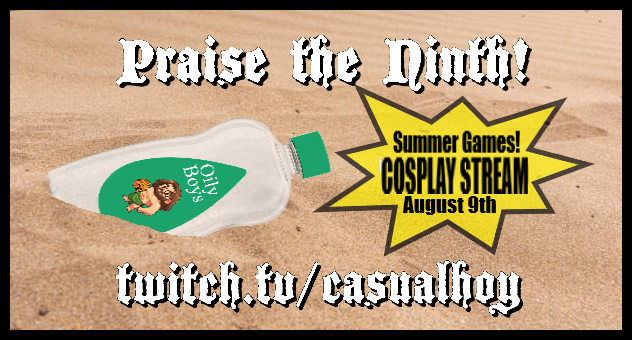 #join - Praise the Ninth!  Are you not entertained!?
#cosplay #sexy #oilyboy #SummerGames2024 #twitch #Gladiators #costume #greenscreen #kotc #kingofthecastle #DunkinDonuts #uncle #losingourhome #live 
twitch.tv/casualhoy