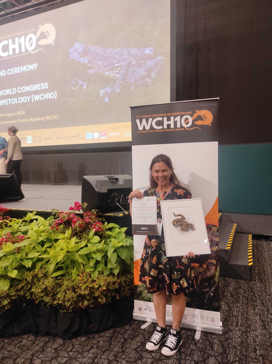 Pensoft (@pensoft) on Twitter photo 🥳On the final day of this year's <a href="/WCHerp/">World Congress of Herpetology</a>, it's AWARDS time!
🏆Our Best #Reptile #Conservation Award goes to Deanne Trewartha (<a href="/Flinders/">Flinders University</a>) and her talk on heat water & #reptiles!🦎
🇲🇾 A wonderful ending for #WCH10!
See you again at #WCH11 at the Pyrenees!😜
#herps #herpetology 🥳On the final day of this year's <a href="/WCHerp/">World Congress of Herpetology</a>, it's AWARDS time!
🏆Our Best #Reptile #Conservation Award goes to Deanne Trewartha (<a href="/Flinders/">Flinders University</a>) and her talk on heat water & #reptiles!🦎
🇲🇾 A wonderful ending for #WCH10!
See you again at #WCH11 at the Pyrenees!😜
#herps #herpetology