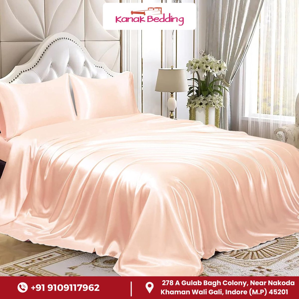 Kanakbedding's tweet photo. Transform your bedroom into a sanctuary of comfort with Kanak Bedding’s luxurious bedsheets. 
.
.
#KanakBedding #OrganicCotton #SleepInStyle #EcoFriendlyLiving #HighThreadCount #WrinkleFreeSheets #ElegantBedding #ComfortRedefined #SustainableBedding #BedroomBliss https://t.co/pHSDxnPmdp