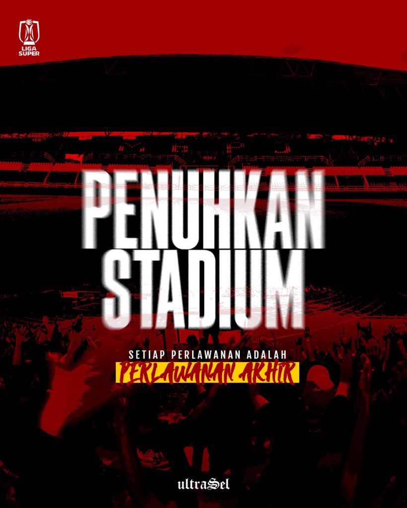 ultraSel_'s tweet photo. PENUHKAN STADIUM!

Turun stadium, perkara asas sebagai seorang penyokong bolasepak. Jadikan ia sebagai suatu budaya, waima ianya perlawanan liga sekalipun. Jangan hanya muncul ketika pasukan berada di atas. https://t.co/DJUvt8svFF