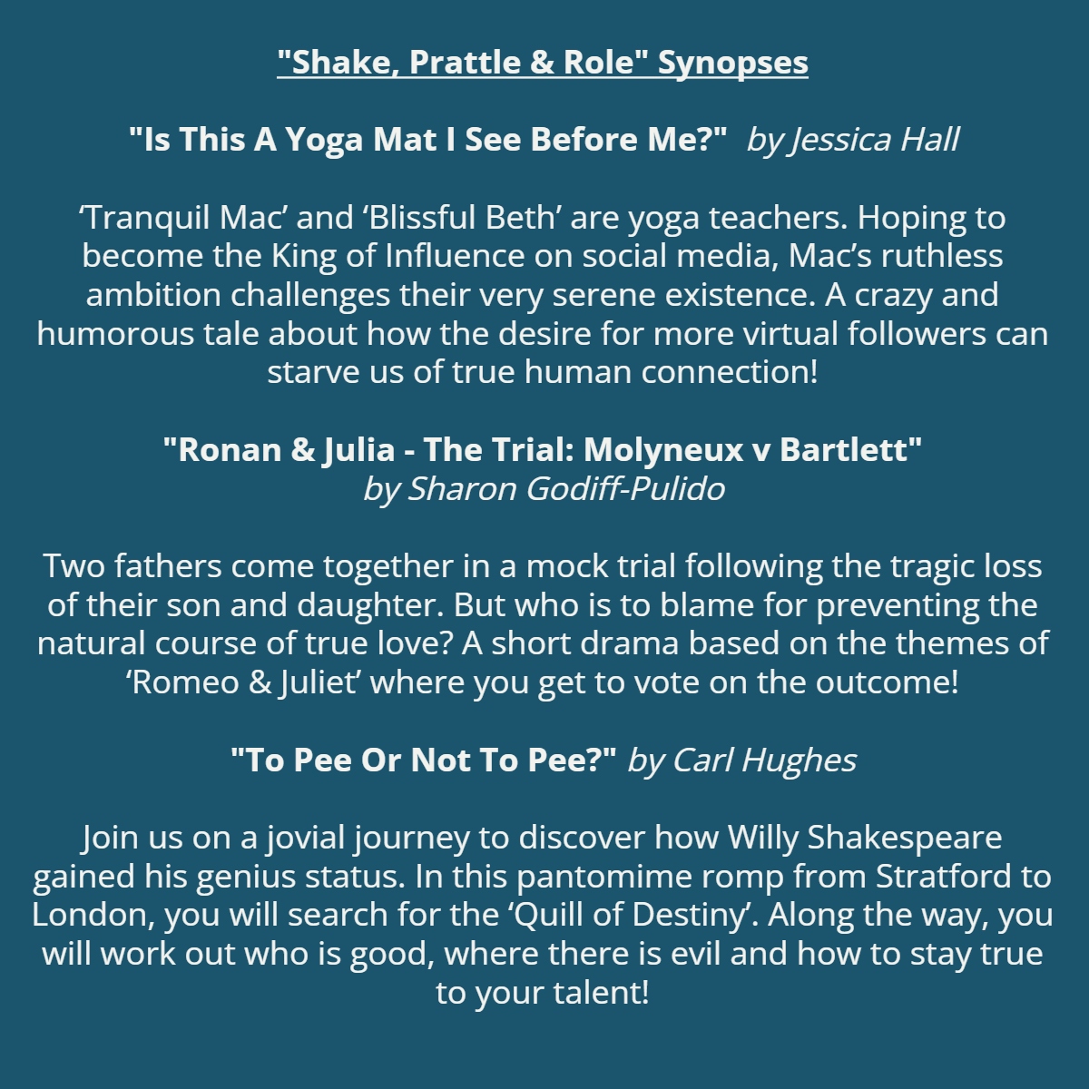 Wigan Museum (@wiganmuseum) on Twitter photo There's still time to book on this Saturday's performances by <a href="/Martin69Green/">Martin Green</a> with Green Room Creative. 'Shake, Prattle, & Role' is a #fun #theatre #performance inspired by #Shakespeare 🎭
<a href="/Visit_Wigan/">Visit Wigan</a>
Sat 10 August, 11.30 & 1pm
FREE
Book via link below
clicktime.symantec.com/15siQsDneybhbq… There's still time to book on this Saturday's performances by <a href="/Martin69Green/">Martin Green</a> with Green Room Creative. 'Shake, Prattle, & Role' is a #fun #theatre #performance inspired by #Shakespeare 🎭
<a href="/Visit_Wigan/">Visit Wigan</a>
Sat 10 August, 11.30 & 1pm
FREE
Book via link below
clicktime.symantec.com/15siQsDneybhbq…