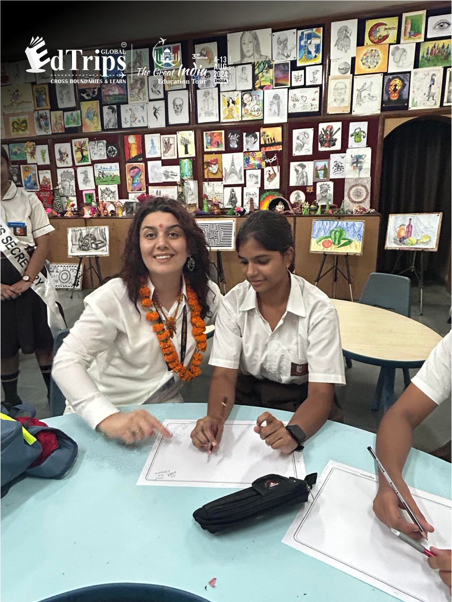 Edtripsglobal's tweet photo. Day 2 of #GreatIndiaEducationTour: Our educators joined Indian classrooms, co-taught with local teachers, and engaged in meaningful discussions with students and staff. A day of insight and cultural exchange!  

#TheGreatIndiaEducationTour #GlobalLearning #EdTripsGlobal #EdTrips https://t.co/VWIahurc4l