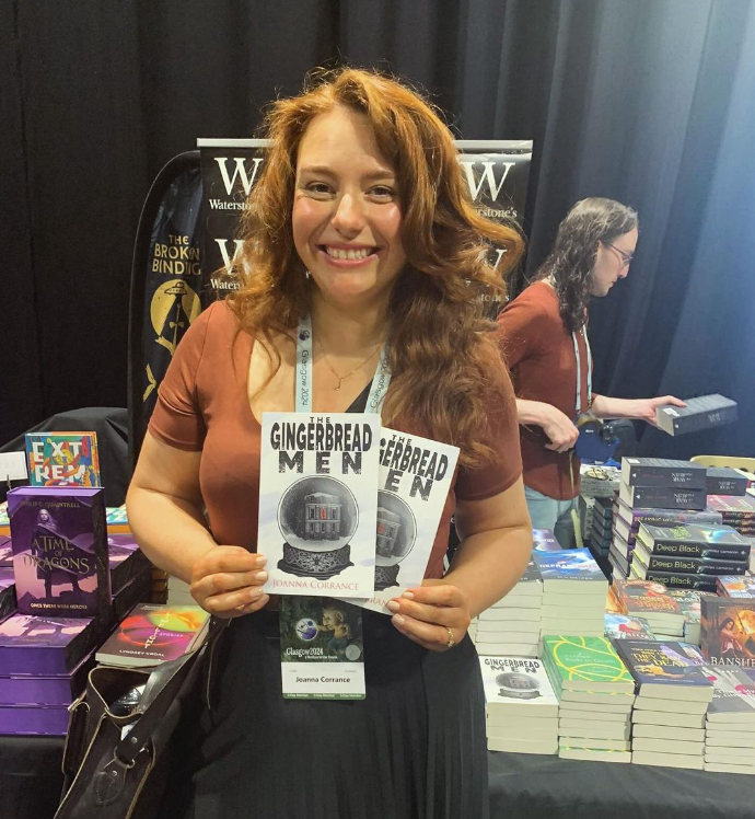 Haunt Publishing (@hauntpublishing) on Twitter photo At <a href="/Glasgowin2024/">Glasgow 2024, A Worldcon For Our Futures</a> and looking for some Scottish horror? Head to the <a href="/WaterstonesGla/">Waterstones Glasgow</a> stall and grab a copy of THE GINGERBREAD MEN by <a href="/JoannaCorrance/">Joanna Corrance</a>!
Mixing Shining-esque mystery with dark fairy-tales & serving up a perfect Highland hotel horror.
Grab one before they disappear! At <a href="/Glasgowin2024/">Glasgow 2024, A Worldcon For Our Futures</a> and looking for some Scottish horror? Head to the <a href="/WaterstonesGla/">Waterstones Glasgow</a> stall and grab a copy of THE GINGERBREAD MEN by <a href="/JoannaCorrance/">Joanna Corrance</a>!
Mixing Shining-esque mystery with dark fairy-tales & serving up a perfect Highland hotel horror.
Grab one before they disappear!