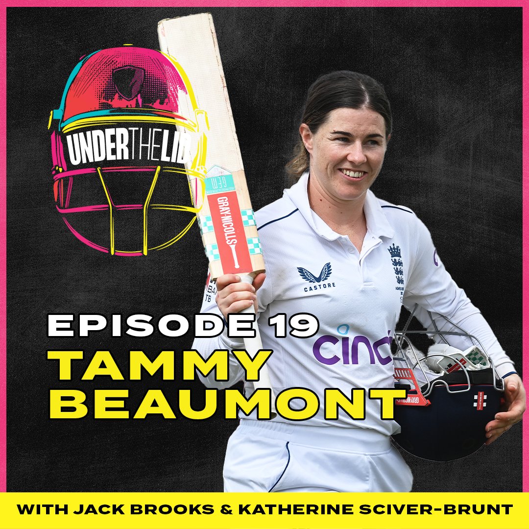 Time for a sprinkling of magic on #UnderTheLid 🪄

Joining <a href="/KBrunt26/">Katherine Brunt</a> &amp; <a href="/BrooksyFerret/">Jack Brooks</a> is England opener <a href="/Tammy_Beaumont/">Tammy Beaumont</a> to discuss big innings, net battles with Brunty &amp; her love for Harry Potter 🗣️

Listen now 👉 bit.ly/UnderTheLid