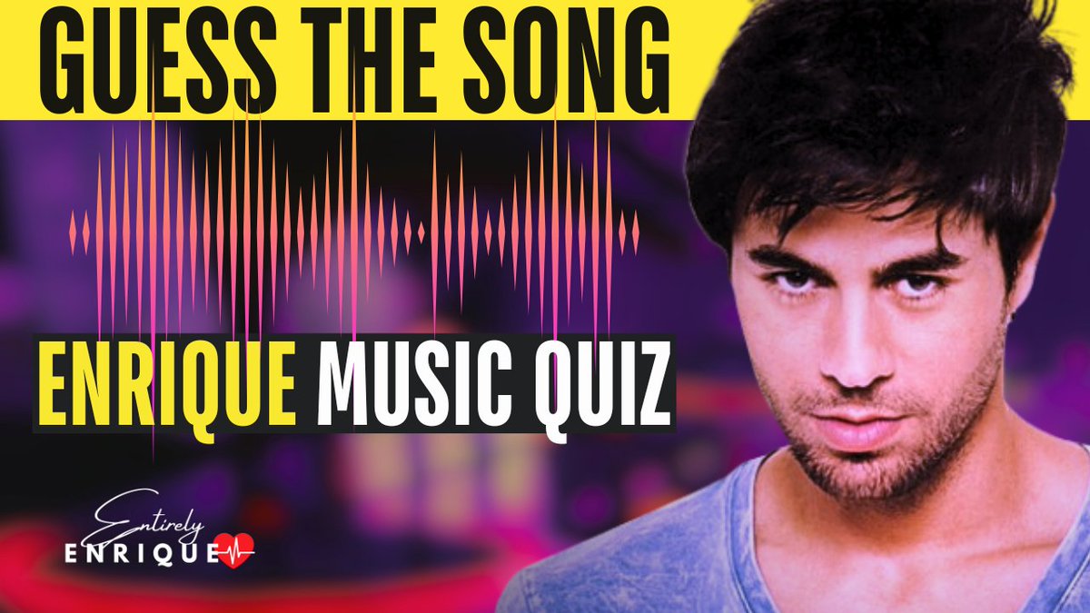 CALLING ALL ENRIQUE IGLESIAS FANS ❗️❗️❗️ 📢
The Ultimate Enrique Music Fan Quiz has just been released.
Are YOU up for the challenge?
➡️ youtu.be/zH-mdGYhlJk
➡️ (LINK ALSO IN BIO)

#Challenge #Quiz #Music #EnriqueIglesias #Fans #Game #Fun #Play #EI #Enrique #EntirelyEnrique