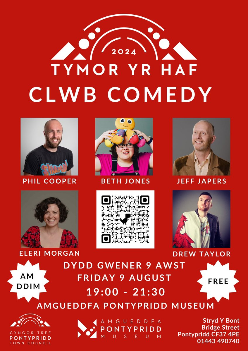 Heno yn Amgueddfa Pontypridd  Tonight at Pontypridd Museum - 19:00. Jeff Japers; Beth Jones; Drew Taylor; Eleri Morgan; Phil Cooper.