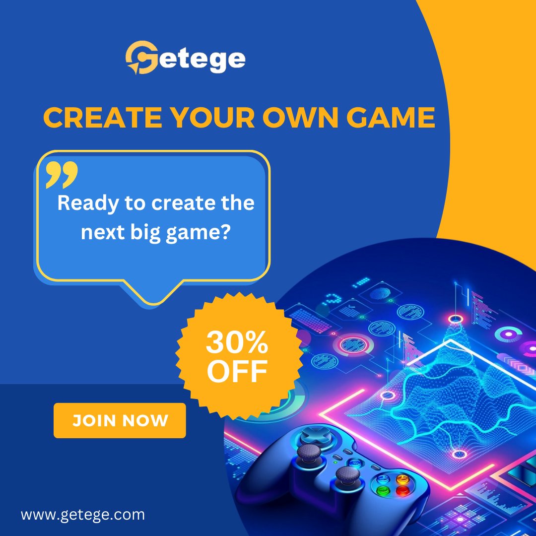 getege_courses's tweet image. Unlock your potential with our game development course and start creating the next big hit!
#GameDev #LearnGameDevelopment #CodingBootcamp #GameDesign #TechEducation #Programming #GameDevCourse #IndieGameDev #DeveloperLife
#FutureOfGaming #LearnToCode #TechSkills #GameDesign