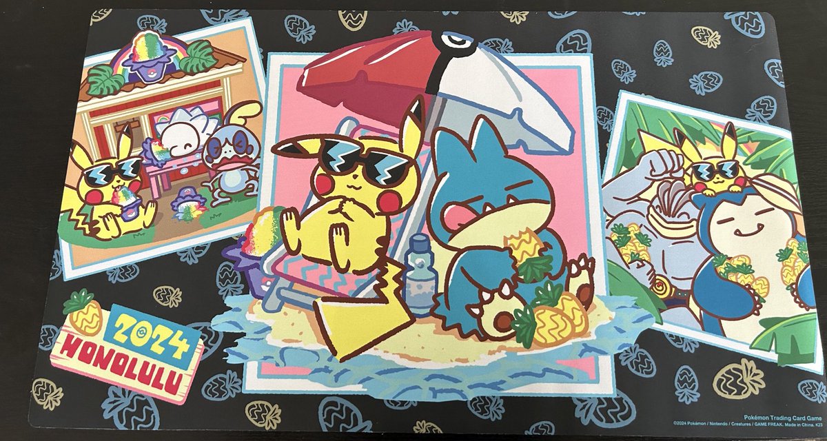 WCS2024 ホノルルのポケモンセンターで販売されるプレイマット