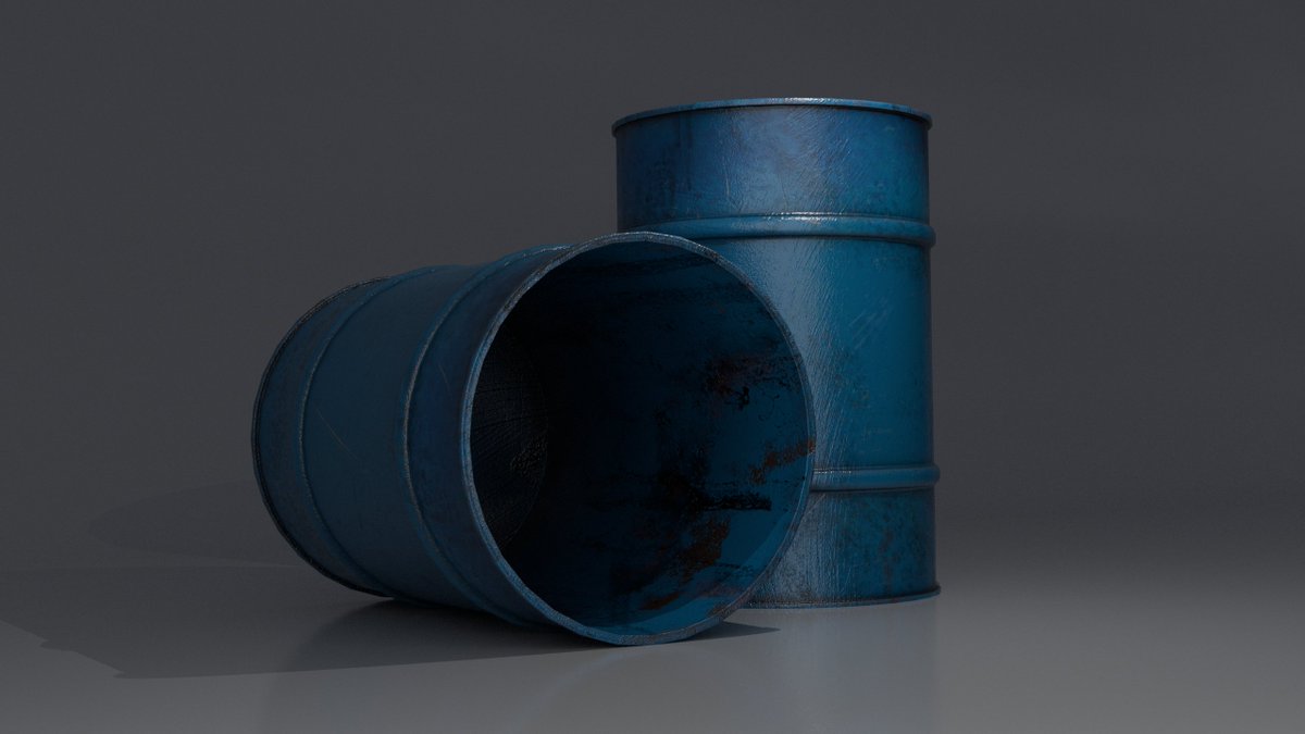 Metops3's tweet photo. Oil Drums I made using Blender and textured in Substance Painter. #robloxdev #robloxart #roblox3d https://t.co/8IovJYtfV2