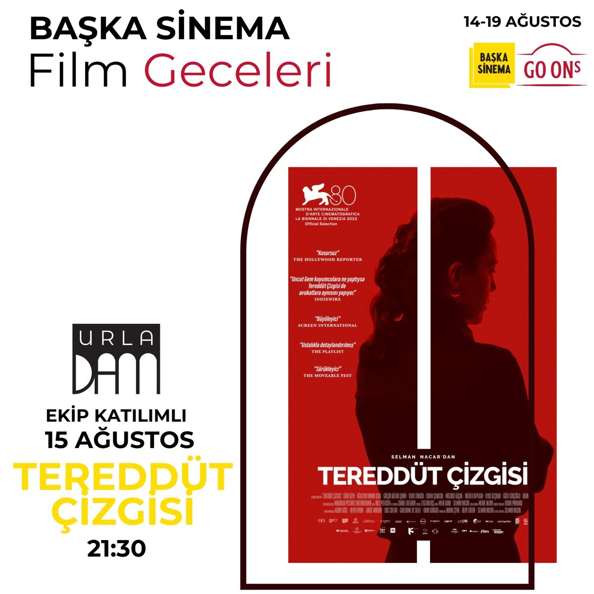 <a href="/URLADAM_Kultur/">Urladam Kultur</a> Tereddüt Çizgisi I 15 Ağustos İzmir I #urladam #açıkhava  biletino.com/tr/e-xuw/baska…