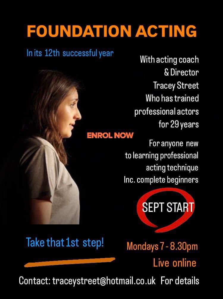 TraceyStreet19's tweet image. ENROLLING NOW FOR SEPTEMBER INTAKE‼️ Whether acting is a hobby &amp;amp; u want to learn more or if u have ambitions to work professionally 1 day - all are welcome to this great introductory course in professional acting technique. ⭐️⭐️⭐️⭐️⭐️ in its 12th successful yr #LiverpoolHour