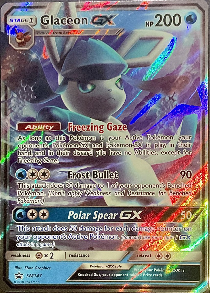 HyperHolos's tweet photo. Glaceon Promo from the Evolution Celebration Tin #Pokemon #PokemonTCG #PokemonCards https://t.co/a2oRgMPY6X