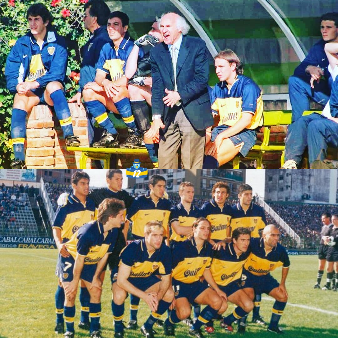 la12tuittera's tweet photo. 🔙#UnDiaComoHoy en 1998, debutaba de manera oficial Carlos #Bianchi como DT de #Boca.

🔎El primer XI del DT fue Córdoba; Ibarra, Matellán, Samuel, Arruabarrena; Cagna, Serna, Navas; Riquelme; Barros Schelotto y Palermo

✅El partido fue vs Ferro en Caballito y fue victoria xeneize por 4-2, con goles de Sartori (en contra), #Navas, #Palermo y  #Riquelme.
