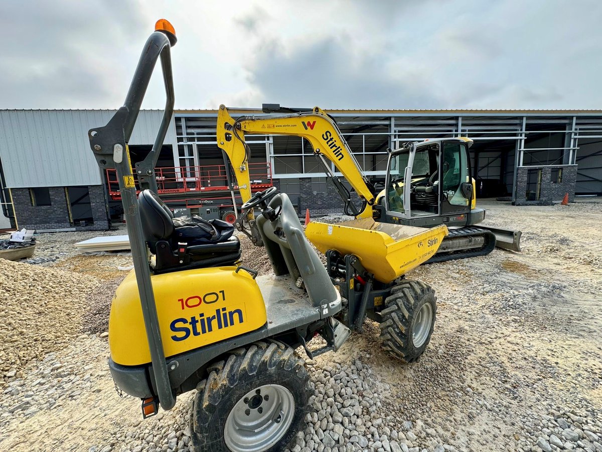 It's great to see our <a href="/wackerneuson_uk/">Wacker Neuson UK</a> ET90 Excavator &amp; 1001 Dumper in action on <a href="/stirlindev/">Stirlin Group</a>'s commercial site, Witham Enterprise Park! 🤝

These machines are designed to enhance efficiency &amp; productivity on any construction site. Find out more about them: stirlinplant.com/new-plant-mach…