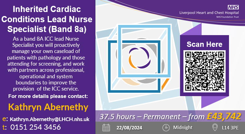 LHCHCareers's tweet photo. An exciting opportunity has arisen for an enthusiastic, motivated  and experienced senior Nurse  to join the #ICC service @LHCHFT . Apply now by simply scanning the QR code or using the link below! https://t.co/hKRJSzHBHJ https://t.co/HdIsVMwfid