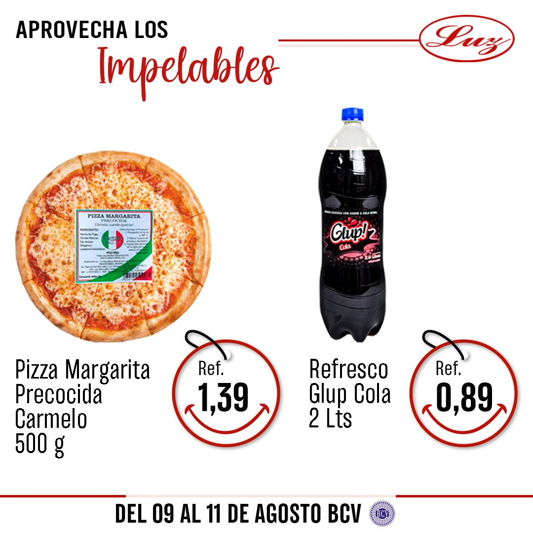 mercadosluzca's tweet photo. Ven y disfruta de #Impelables todas nuestras sucursales desde el 09 al 11 de Agosto.

#Automercadosluz #LuzQuick #Julio2024 #FestivaldePrecios #descuentos #mercado #promos #market #mall #supermercado #comida #ofertas #promociones #productosdigitales https://t.co/T5T0BMGXjN