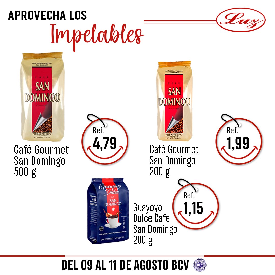 mercadosluzca's tweet photo. Ven y disfruta de #Impelables todas nuestras sucursales desde el 09 al 11 de Agosto.

#Automercadosluz #LuzQuick #Julio2024 #FestivaldePrecios #descuentos #mercado #promos #market #mall #supermercado #comida #ofertas #promociones #productosdigitales https://t.co/T5T0BMGXjN