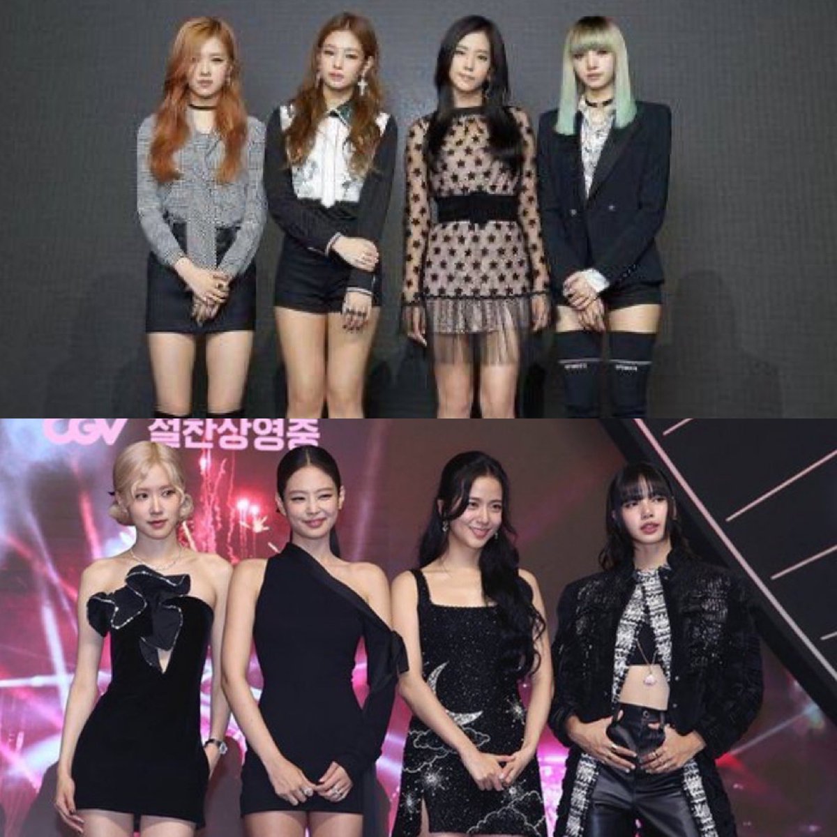 winwinS88's tweet photo. เติมโตมาอย่างดี...ยืนตำแหน่งเดิมเป๊ะ!🖤🩷
#LISA #ROSÈ #JOSOO #JENNIE
#8YearswithBLACKPINK
#영원히_핑크빛일_블랙핑크_팔주년 https://t.co/B1WSSibJlx