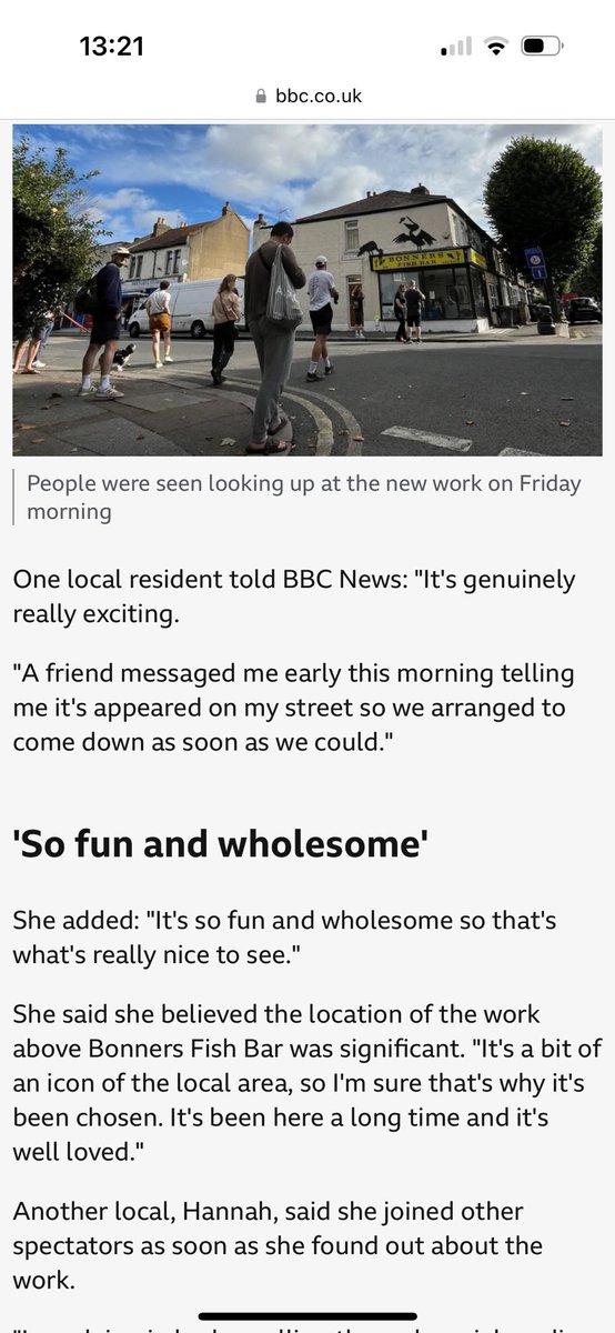 <a href="/BBCRadioLondon/">BBC Radio London</a> Anna Lowman (<a href="/annawaits/">Anna Lowman</a>) is the local resident and I am the friend <a href="/BBCLondonNews/">BBC London</a>