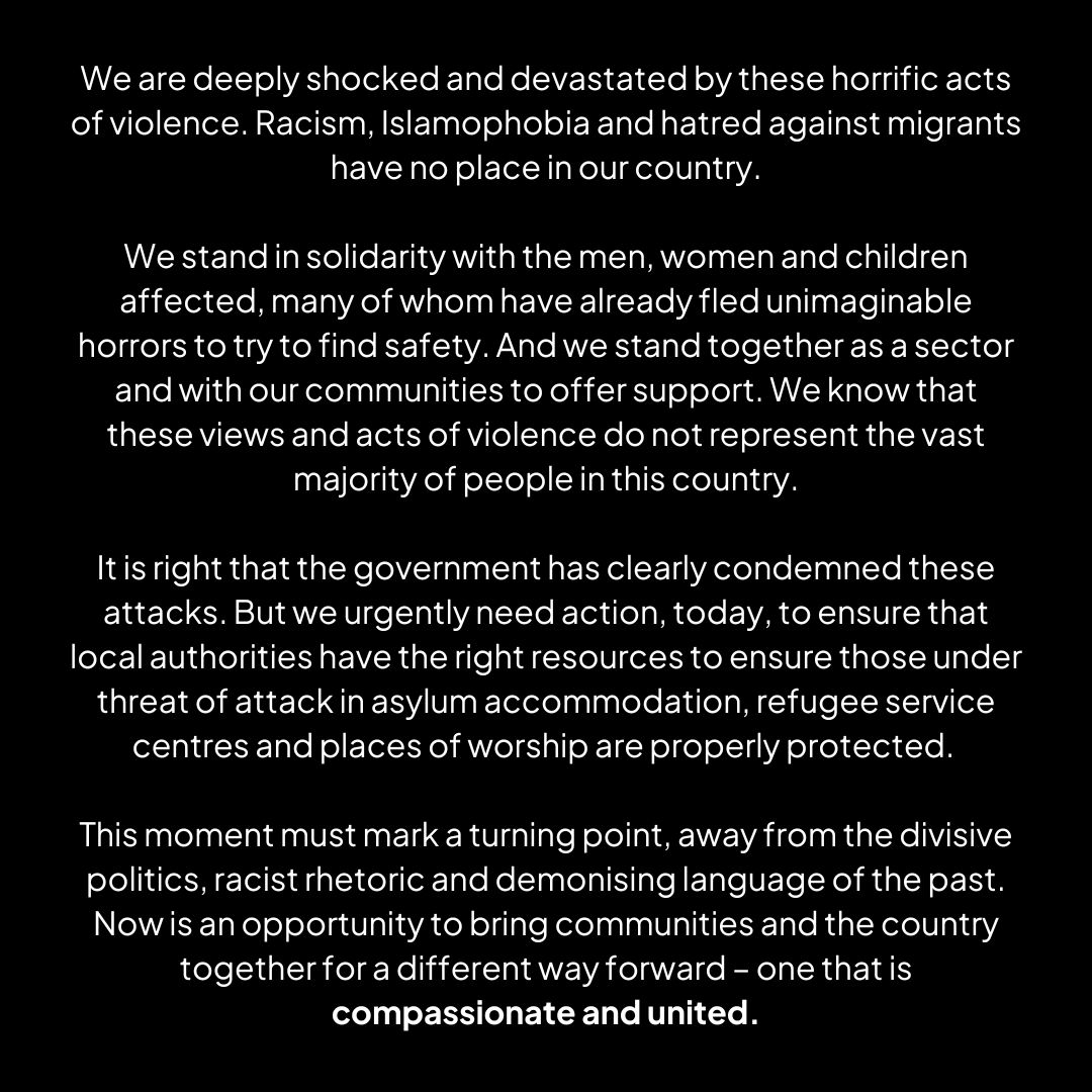 We're proud to join over 240 orgs to call for communities &amp; the country to be brought together for a different way forward – one that's compassionate &amp; united.

This must be a turning point.

#TogetherWithRefugees