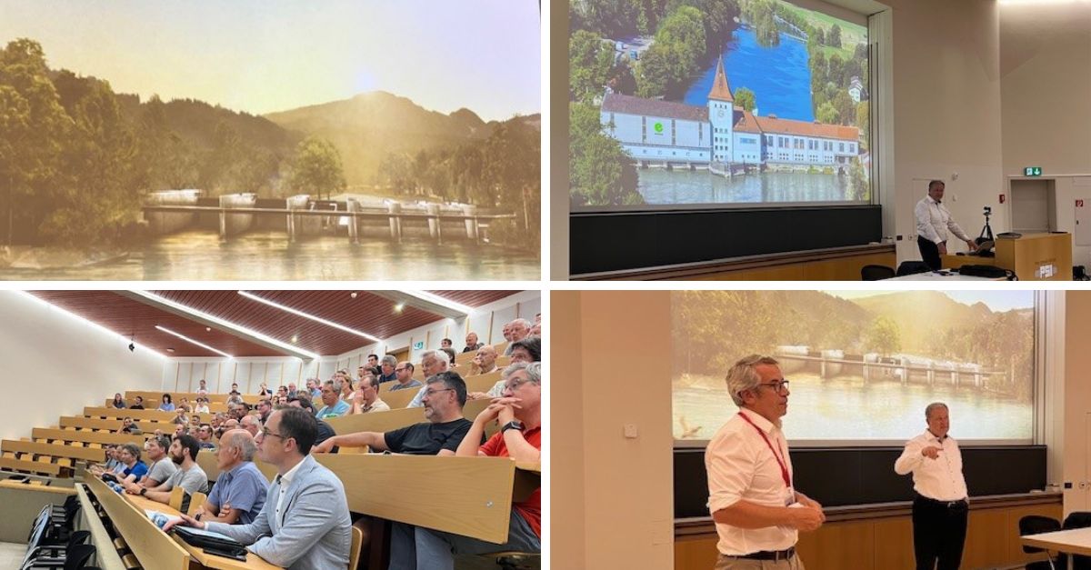 Hans-Kaspar Scherrer, CEO <a href="/eniwa_energie/">Eniwa</a>, presented the pioneering project for the renewal of the run-of-river power station in Aarau, which could be implemented immediately. If we are not able to implement such projects ASAP the #EnergyTransition will not happen any time soon!!