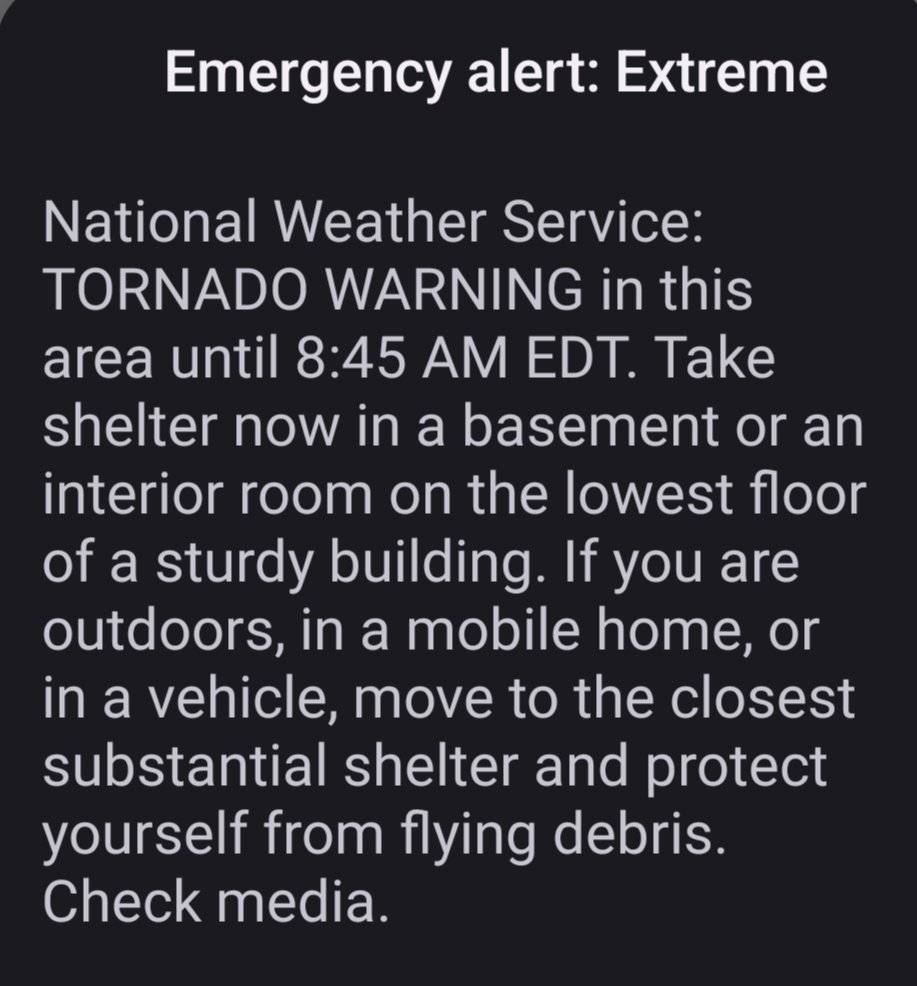 Warnings! Flooding and Tornado Warnings have been issued for the DMV area. #BePrepared