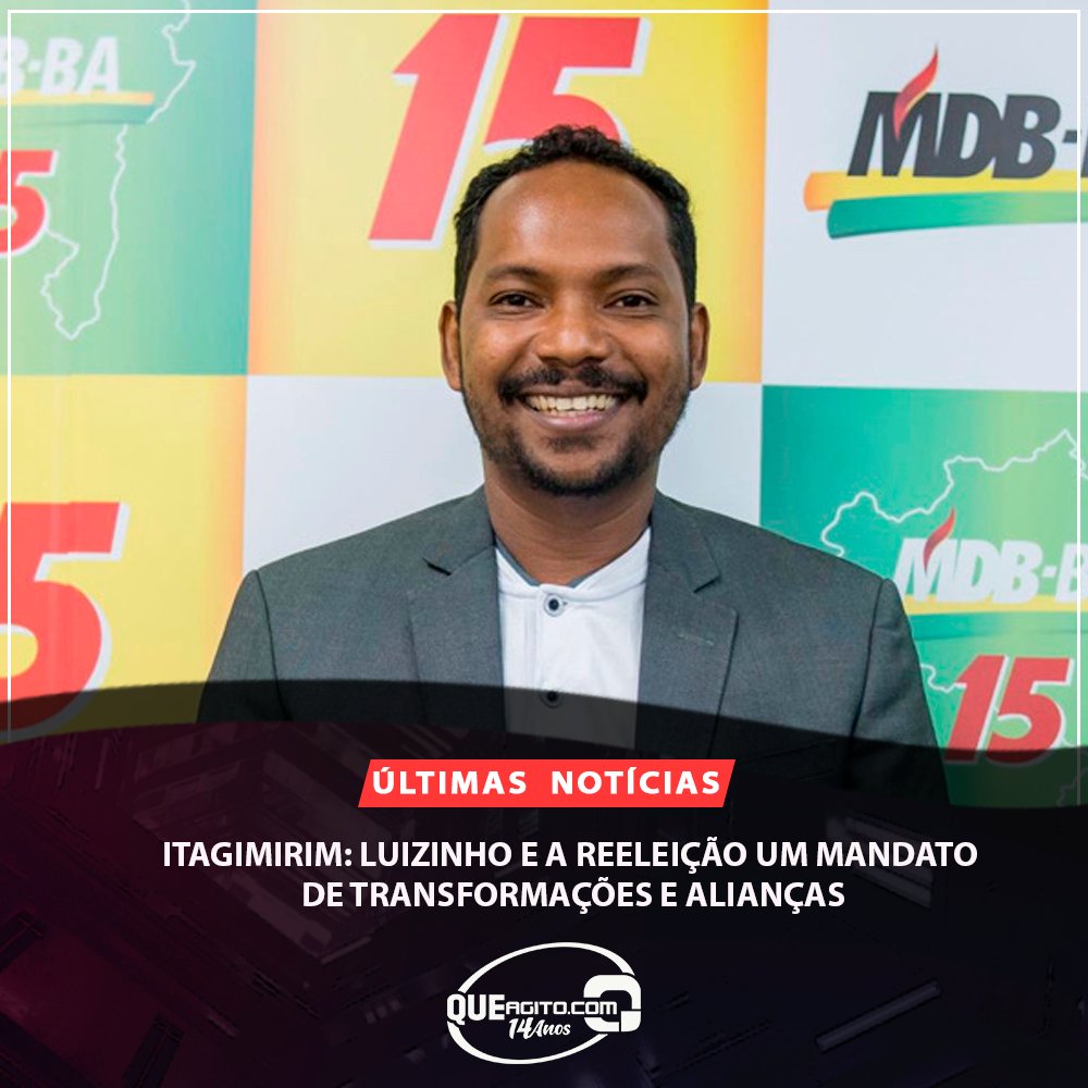 QUEAGITO's tweet image. Itagimirim: Luizinho e a reeleição um mandato de transformações e alianças

Link na Bio!

queagito.com/itagimirim-lui…

#Queagito  #Itagimirim  #Luizinho  #reeleição