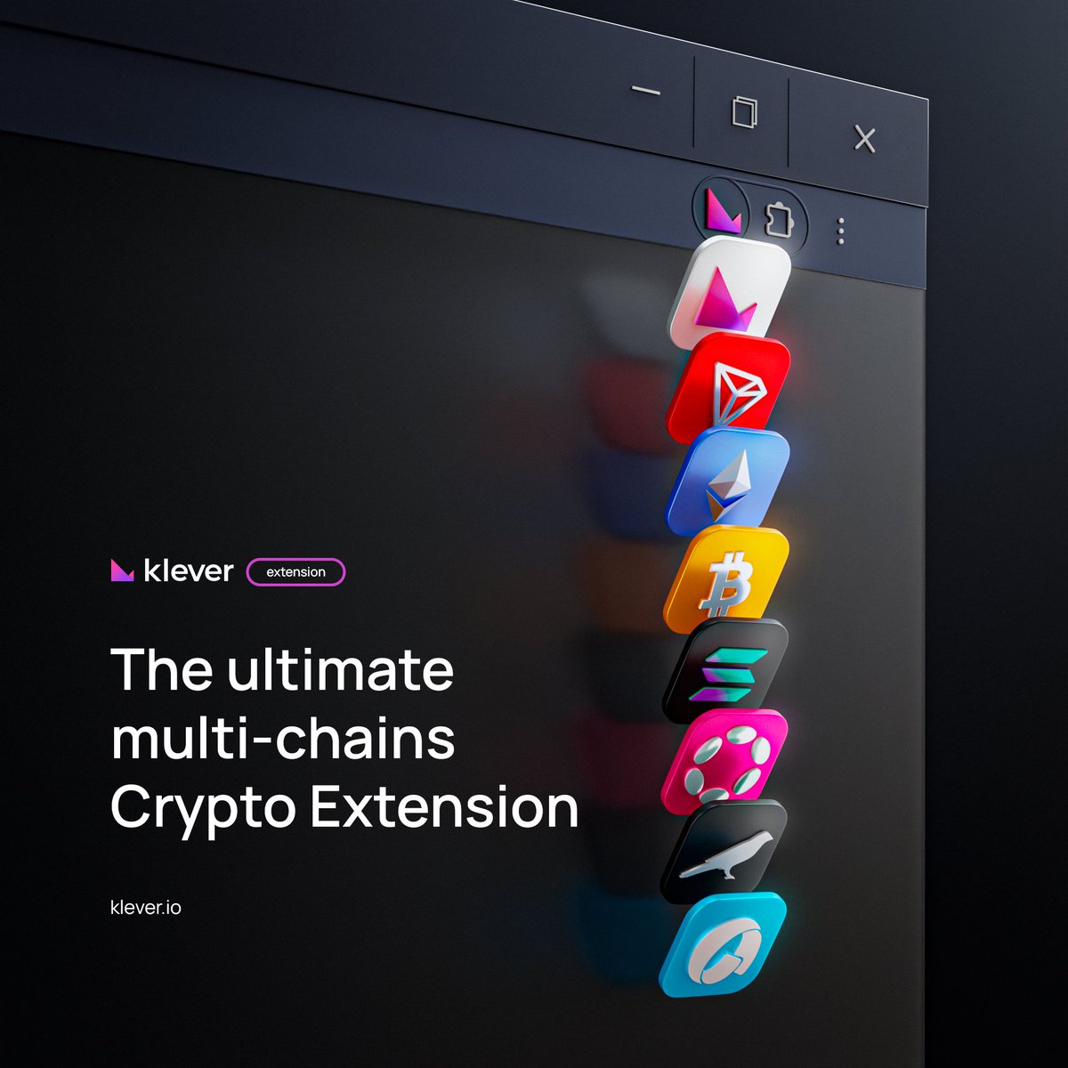 klever_io's tweet photo. ๐ Power up your #crypto experience with the latest integration!
@Solana joins the stars in the #KleverExtension: ๐ป https://t.co/Xgf8buUXyR
Manage all your assets seamlessly in one place. ๐๐งฉ
#Extension #ChromeExtension #CryptoExtension #Solana #Multichain #CryptoWallet https://t.co/qa4N5YhWnm