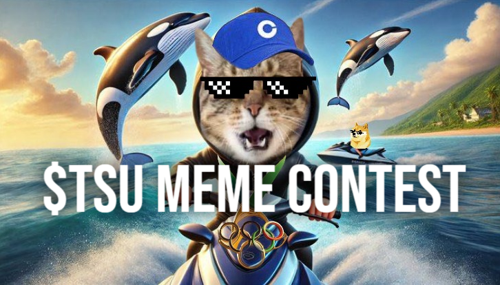 TsutsujiMeow's tweet photo. 🚨 $TSU MEME CONTEST ALERT! 🚨
Create the funniest meme about $TSU and share it on Twitter using the hashtag #TsuMemeContest.🎨📲 

Prizes:
🏆 1st Place: 500,000 $TSU  
🥈 2nd-5th Place: 100,000 $TSU  each W

Grand Prize:
A whopping🐱2,000,000 $TSU Tokens (description) https://t.co/X1i0pNI1Ri