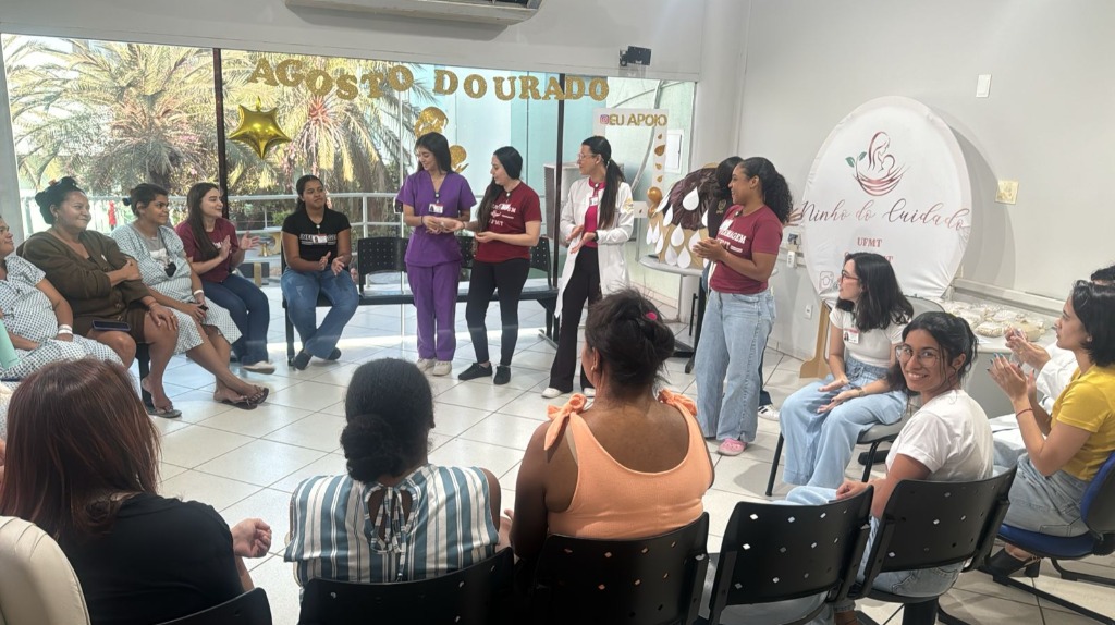 UFMT's tweet photo. 🤱 HUJM promove semana pelo aleitamento materno https://t.co/aAmnn0ccys