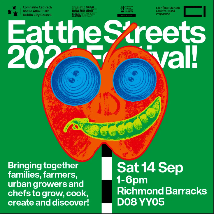🌍🌟Eat the Streets! Festival 2024 returns to Richmond Barracks, D8! on Saturday, 14th September, 1pm-6pm! Get ready for a day of sustainable food, local delights, and fun-filled activities for the entire family, all for FREE!
#EatTheStreets #FreeEventsInTheCity #Dublin