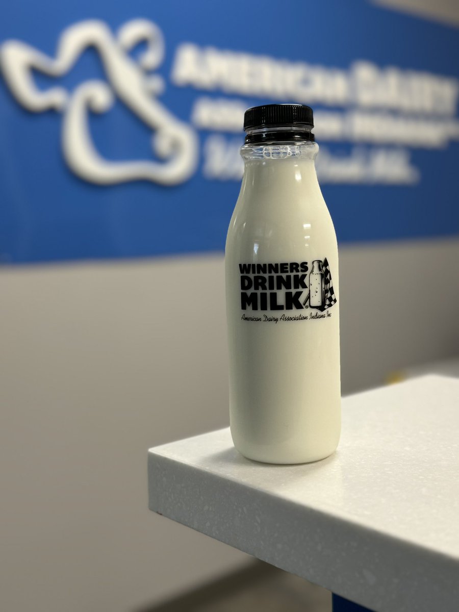 INDairy's tweet photo. It’s @IMS day @IndyStateFair Dairy Bar! 🏁 Mini Moo Meal prizes AND limited edition #WinnersDrinkMilk bottles when you order white or chocolate milk. 🥛
PLUS, from 12-2 PM, special appearances from IMS President @jdouglas4 & @IndyCar driver @FRosenqvist ! https://t.co/jkaW5c5T8F