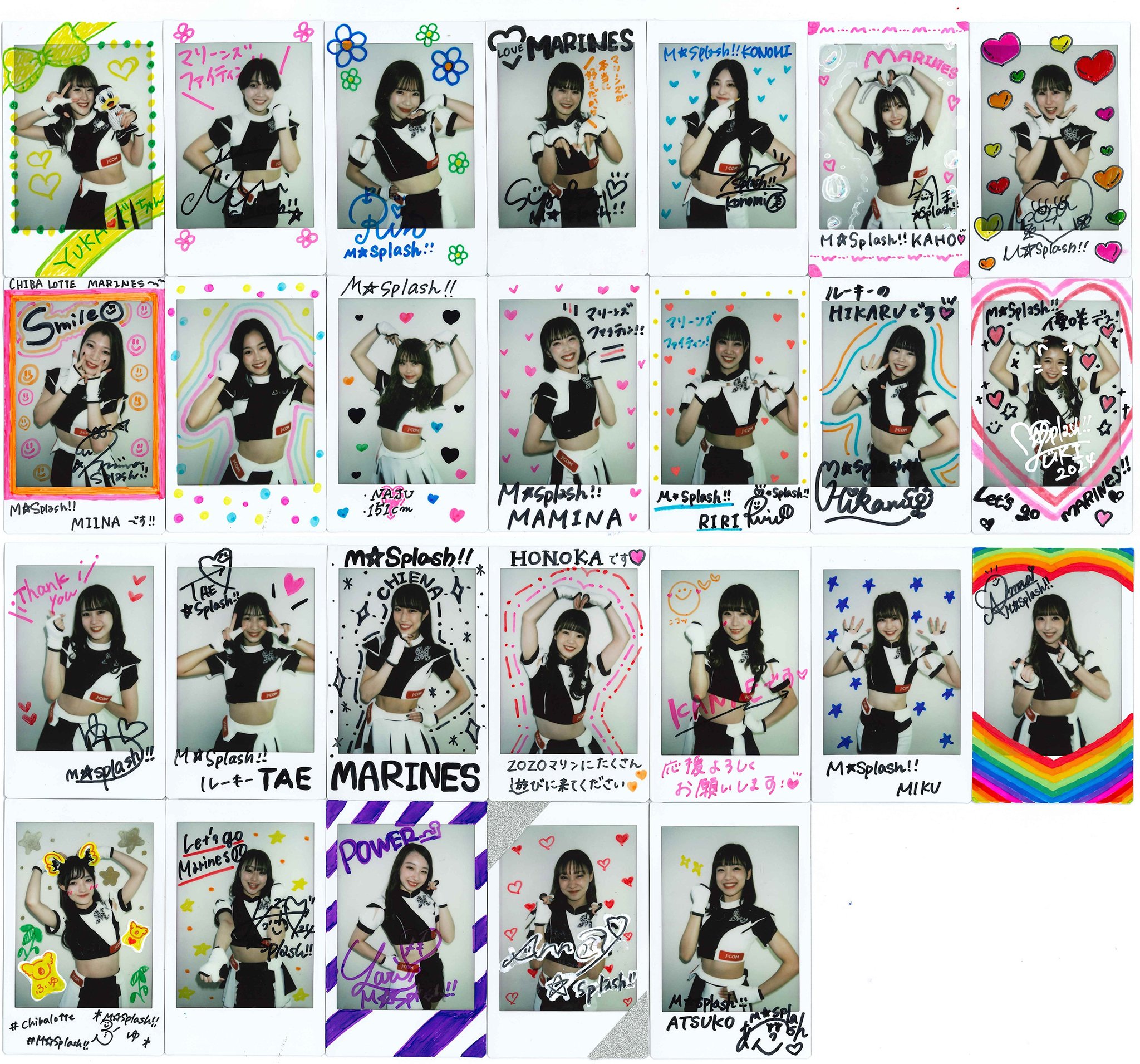 BBM2024RIN&RIRI チェキ10シリ千葉ロッテマリーンズ 【公式通販】