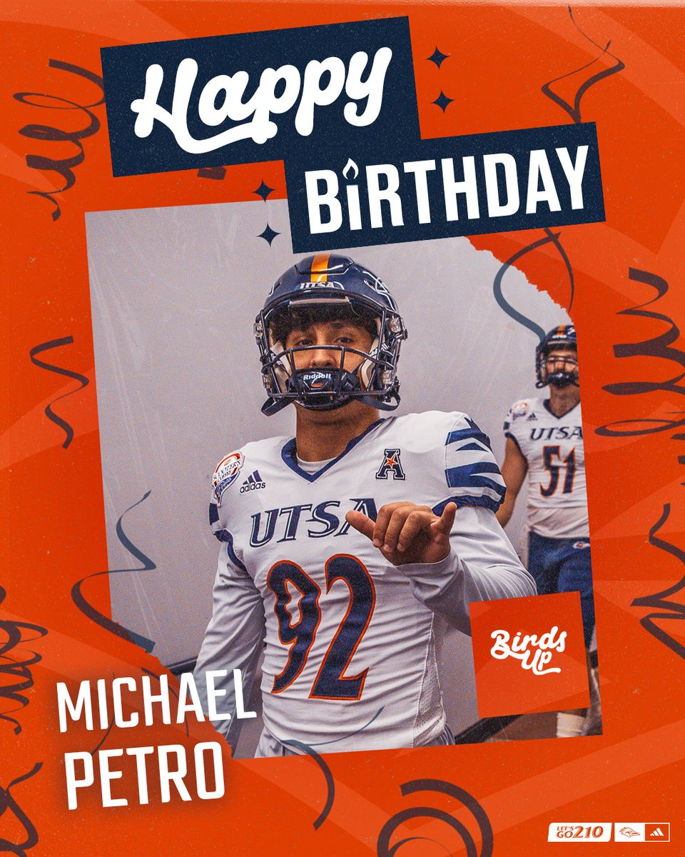 Happy birthday, <a href="/PetroMichael23/">Michael Petro</a>! 🎂🎉 #BirdsUp 🤙