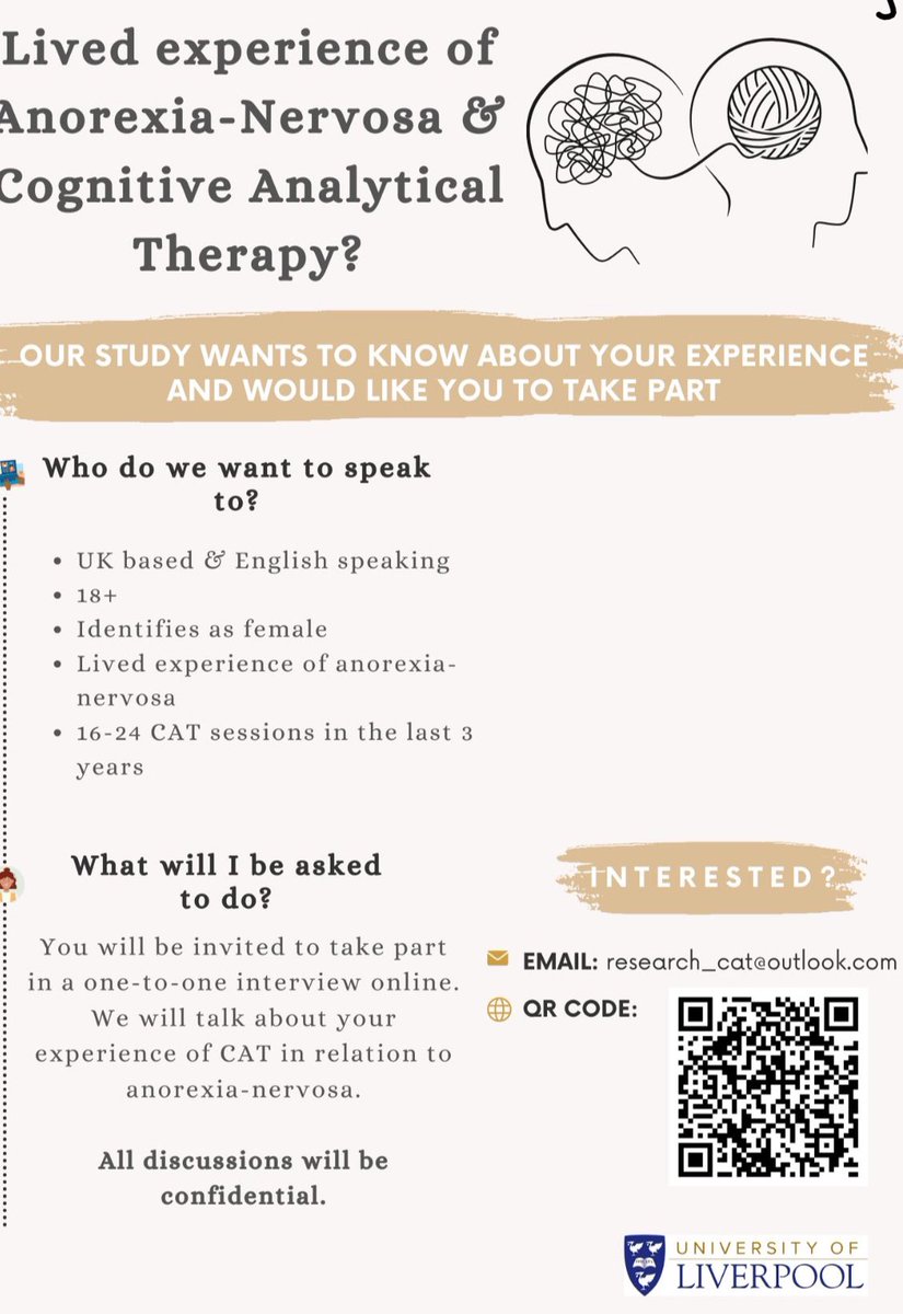 LOOKING FOR 2 MORE PARTICIPANTS 🗣️🗣️

I have loved connecting with those willing to share their stories &amp; we’re now over half way through recruitment! A big thanks to all you wonderful individuals 🫶🏽

Please RT, share &amp; get in touch, only 2 more places left ✨
