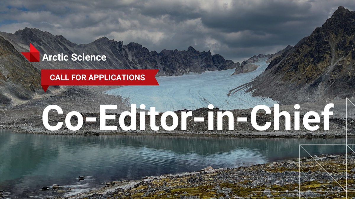 cdnsciencepub's tweet photo. Make an impact in arctic research. 🇨🇦❄️@ArcticScienceJ seeks a co-Editor-in-Chief to join @MarkMalloryLab. Secure quality content, shape editorial priorities, & promote interdisciplinary work in the natural and social sciences. ▶️ https://t.co/2U9y0aiGwl @CSEE_SCEE #ScienceEditor https://t.co/OMhDWE6BWL