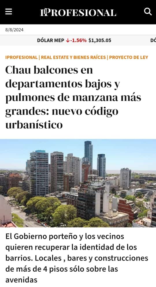 AlianzaUrbanaBA's tweet photo. HECHO GRAVE
@iProfesional dio de baja una nota ya publicada sobre el #codigourbanistico por presiones del Gobierno Porteño. https://t.co/cLHVqxdRfj