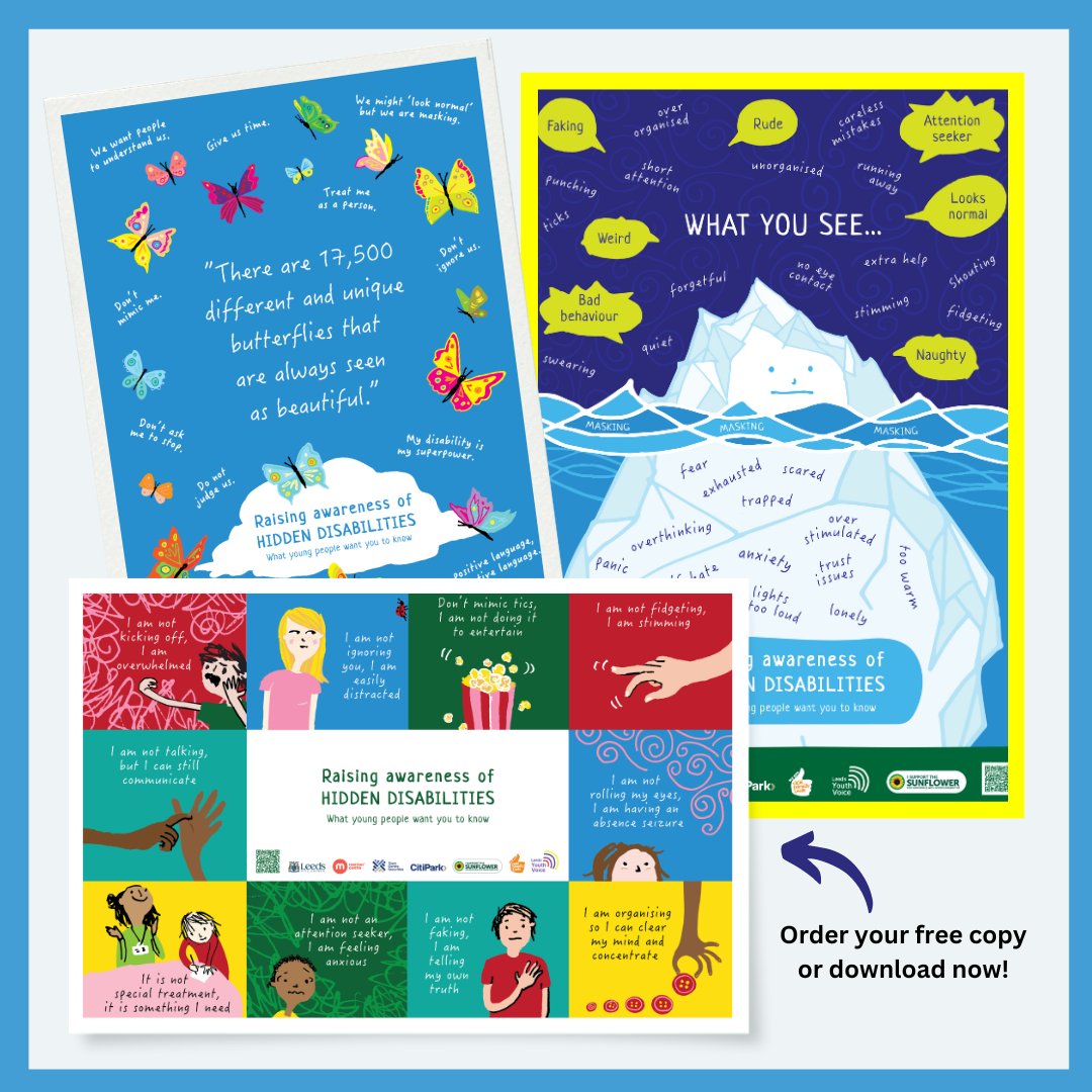 Child Friendly Leeds (@child_leeds) on Twitter photo These posters were launched as part of our 'Raising Awareness of Hidden Disabilities' project back in May. They have such a strong message and we'd love to see them all around Leeds🥰You can order them for free from <a href="/PHRCLeeds/">PHRC Leeds</a> #cflwishes These posters were launched as part of our 'Raising Awareness of Hidden Disabilities' project back in May. They have such a strong message and we'd love to see them all around Leeds🥰You can order them for free from <a href="/PHRCLeeds/">PHRC Leeds</a> #cflwishes