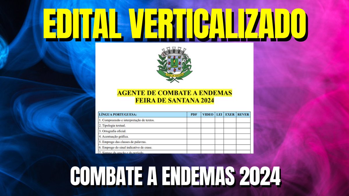 sereimembro's tweet photo. AGENTE DE COMBATE A ENDEMAS - FEIRA DE SANTANA 2024  - Edital Verticalizado https://t.co/7LCrqpnHDh https://t.co/xQjkoMFxY7