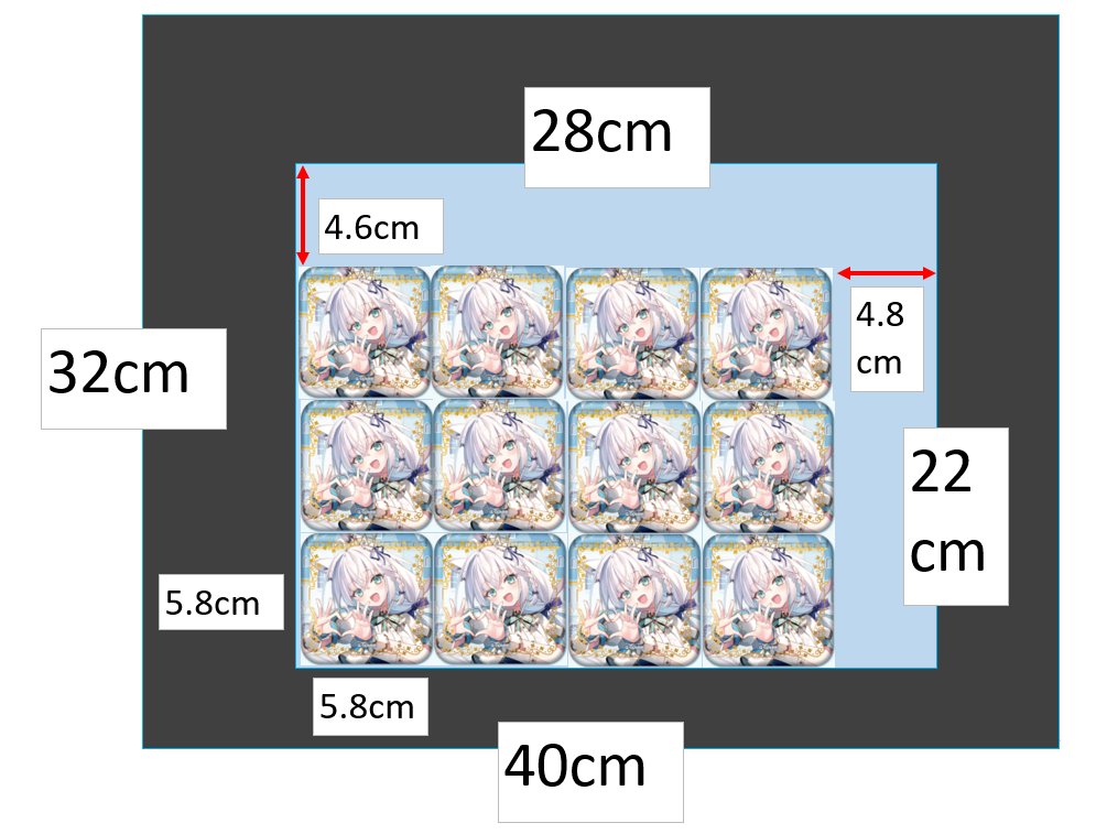 もっと入れたい方は 痛バって 缶バ同士を少し重ねて配置する事が多い