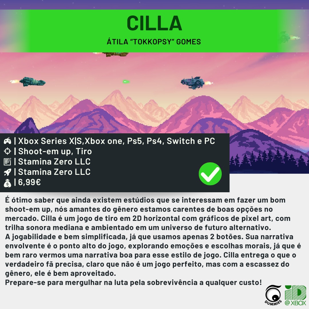 dummies_pt's tweet photo. ID@Xbox Review
Trailer: https://t.co/VoA3uFd6Cw
Site: https://t.co/vIzueImlam
Loja: https://t.co/70OQcC8JTf
#staminazero https://t.co/nXs2FAhnc4