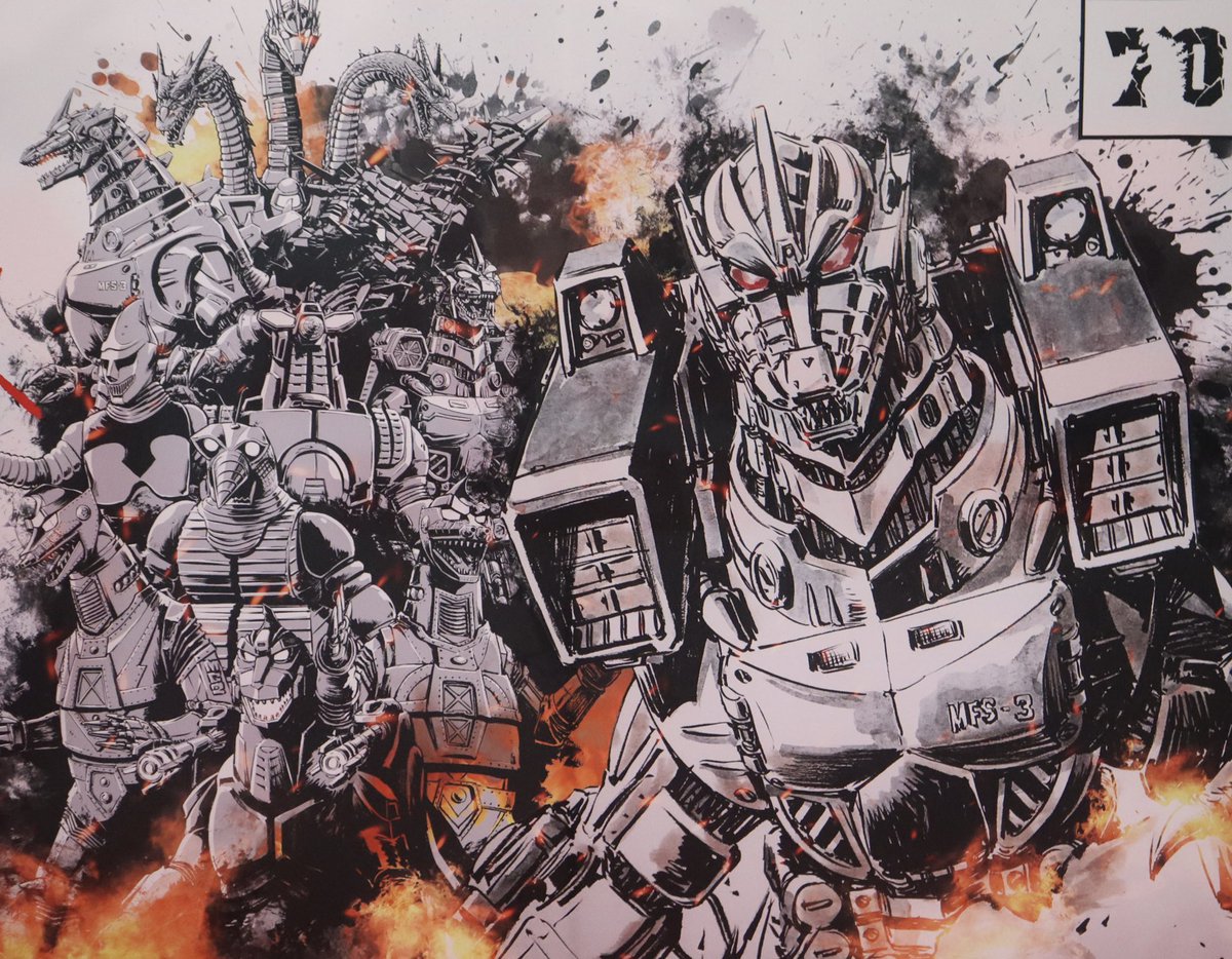 DMan1954Gojira's tweet photo. I’m telling you, you are not ready for what @MASH_nishikawa and @AnimeMatsuri have cooked up this year! It is incredible!!! #AnimeMatsuri #Godzilla #Mechagodzilla #AMGodzilla70 https://t.co/jRSkN9TRBd
